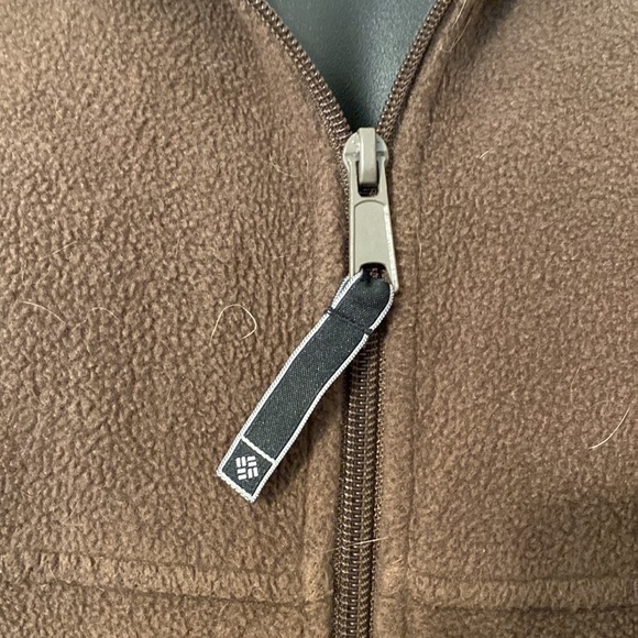 Columbia brown mens fleece - Picture 3 of 7